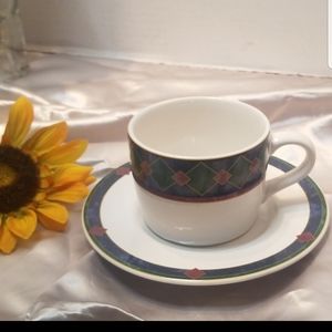 PFALTZGRAFF flat cup and saucer set